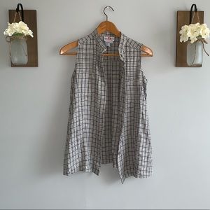 Vintage flannel vest